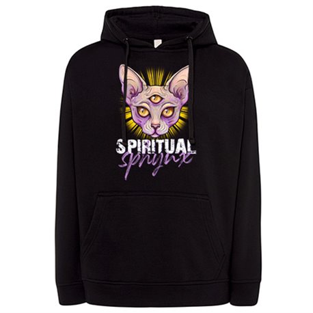 Sudadera ilustración de gato spiritual Sphynx