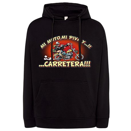 Sudadera mi moto mi piva y la carretera motero
