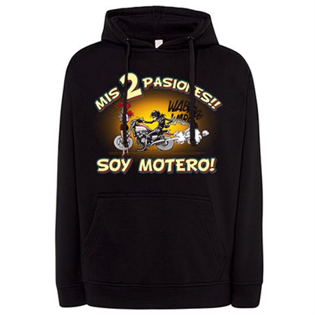 Sudadera mis dos pasiones mi moto y mi chica soy motero