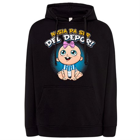 Sudadera nacida para ser del Depor para aficionada al fútbol de la Coruña