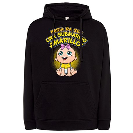 Sudadera nacida para ser una Submarino Amarillo para aficionado al fútbol de Villarreal