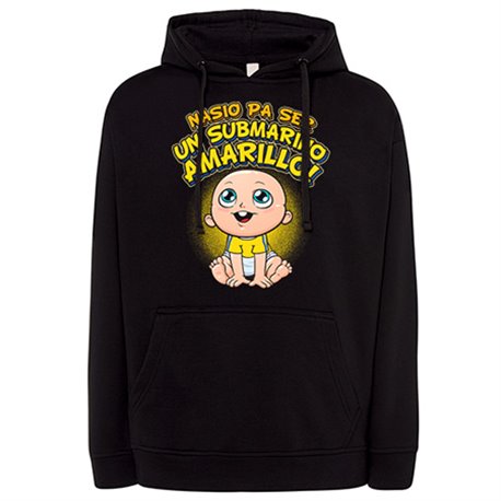 Sudadera nacido para ser un submarino amarillo para aficionado al fútbol de Cádiz