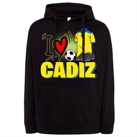 Sudadera para enamorado de su equipo de fútbol de Cádiz