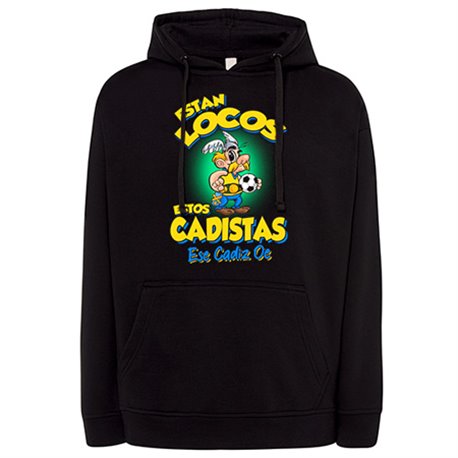 Sudadera parodia de Asteris para aficionados al fútbol de Cádiz