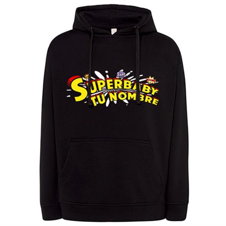 Sudadera Superhéroe Superbaby personalizable con nombre