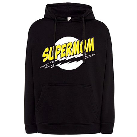 Sudadera Supermom estilo cómic