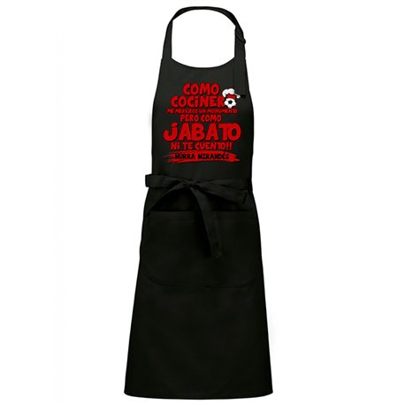 Delantal Mirandés cocinero jabato aficionado al fútbol