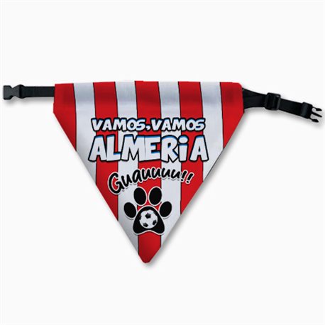 Collar pañuelo para perro del Almería indálico aficionado al fútbol