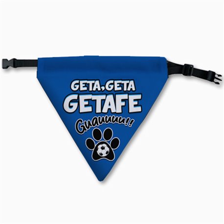 Collar pañuelo para perro del Getafe azulón aficionado al fútbol