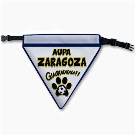 Collar pañuelo para perro del Zaragoza maño aficionado al fútbol