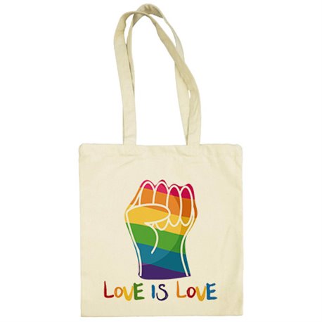 Bolsa de tela Orgullo Gay LGTBI Love is love