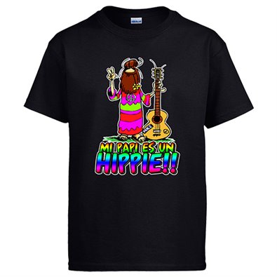 Camiseta mi papi es un Hippe paz y amor