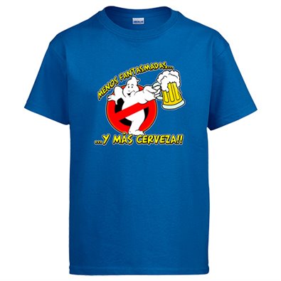 Camiseta Cazafantasmas Menos fantasmadas y más cerveza