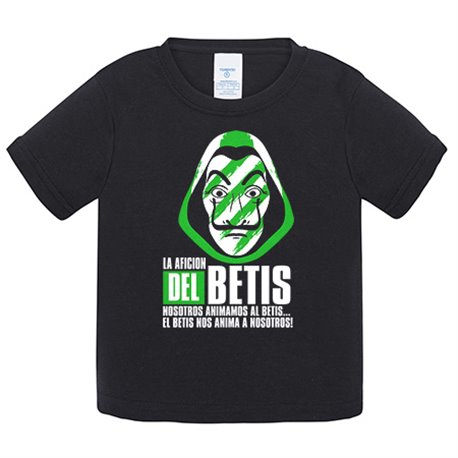 Camiseta bebé para futbolero aficionado del betis