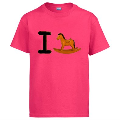 Camiseta I caballo de madera