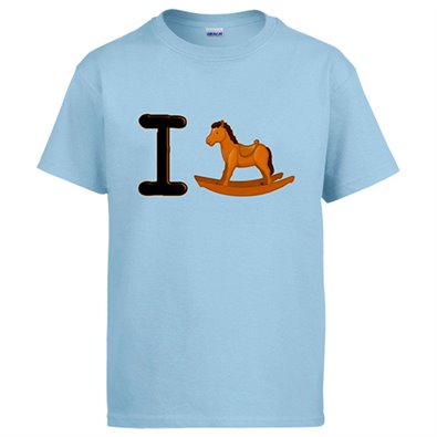 Camiseta I caballo de madera