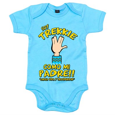 Body bebé Star Trek soy Trekkie como mi padre