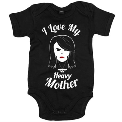 Body bebé I Love My Heavy Mother madre