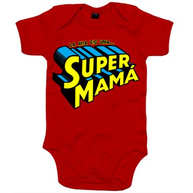 Body bebé la mía es una Super Mamá regalo divertido para madres