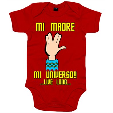 Body bebé Star Trek mi madre mi universo azul regalo para madre trekkie