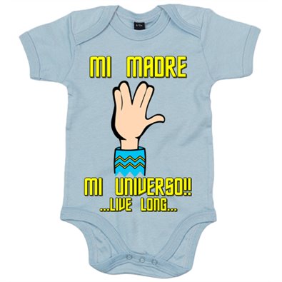 Body bebé mi madre mi universo azul regalo para madre trekkie
