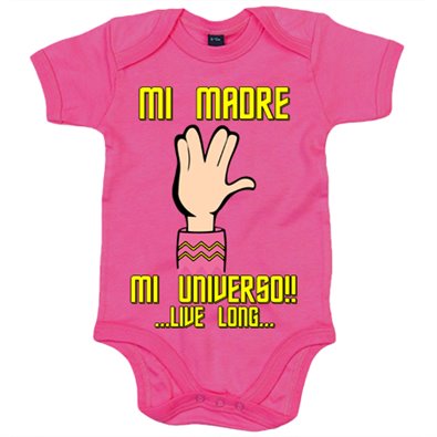 Body bebé Star Trek mi madre mi universo rosa regalo para madre trekkie