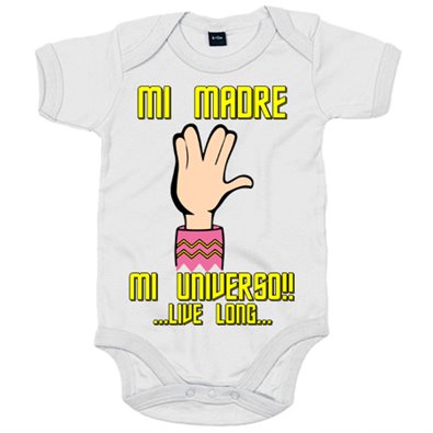 Body bebé mi madre mi universo rosa regalo para madre trekkie