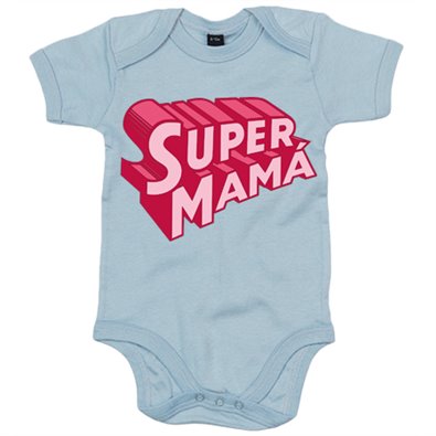 Body bebé super mamá logo 