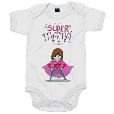 Body bebé Super mamá regalo original para madre