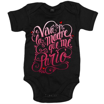 Body bebé viva la madre que me parió rosa