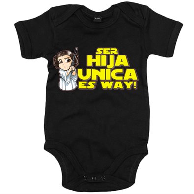 Body bebé ser hija única es Way parodia Princesa Leia