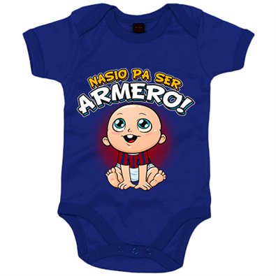 Body bebé nacido para ser Armero para aficionado al fútbol de Eibar