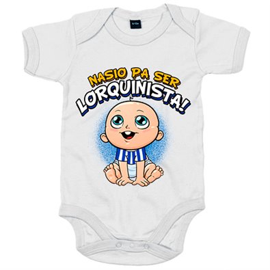 Body bebé nacido para ser Lorquinista para aficionado al fútbol de Lorca