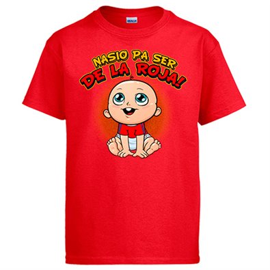 Camiseta nacido para ser de La Roja España fútbol