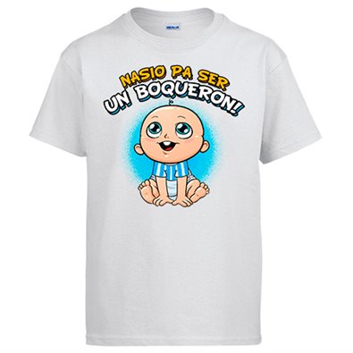 Camiseta nacido para ser un Boquerón para aficionado al fútbol de Málaga