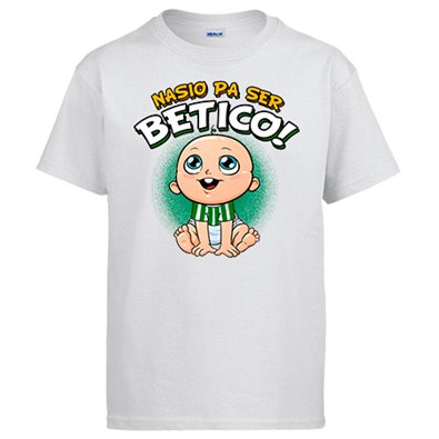 Camiseta nacido para ser bético para aficionado al fútbol