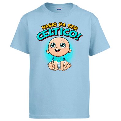 Camiseta nacido para ser Céltico para aficionado al fútbol de Vigo