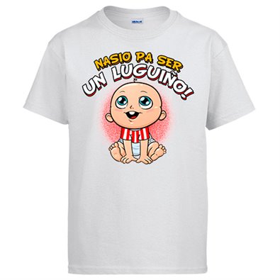 Camiseta nacido para ser Luguiño para aficionado al fútbol de Lugo