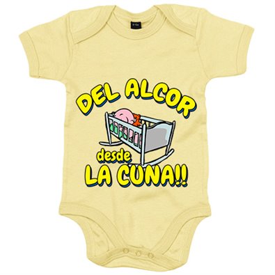 Body bebé del Alcor desde la cuna para aficionado al fútbol