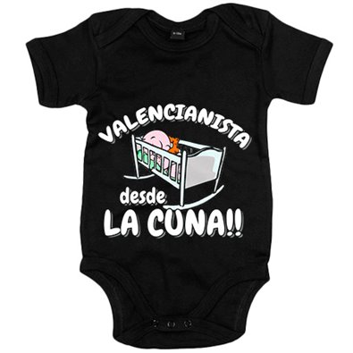Body bebé Valencianista desde la cuna Valencia fútbol