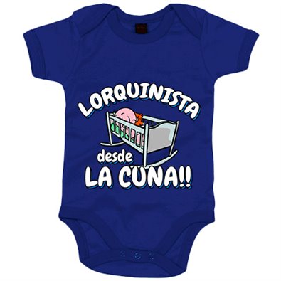 Body bebé Lorquinista desde la cuna para aficionado al fútbol