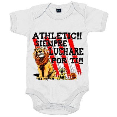 Body bebé para leones con frase Athletic siempre luchare por ti