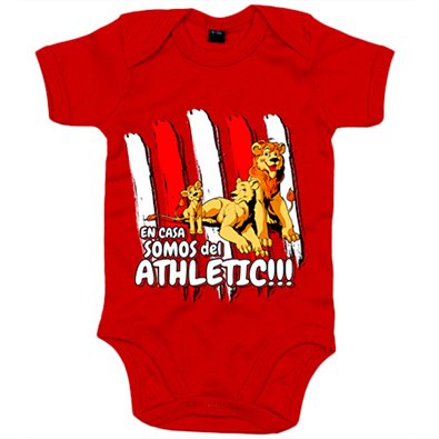 Body bebé en casa somos del Athletic