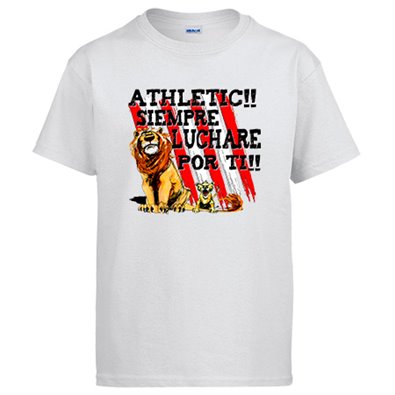 Camiseta para leones con frase Athletic siempre luchare por ti