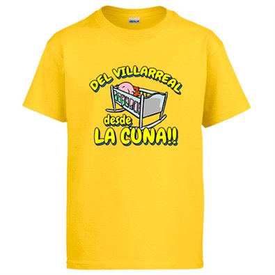 Camiseta del Villarreal desde la cuna para aficionado al fútbol