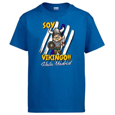 Camiseta soy Vikingo Hala Madrid merengue