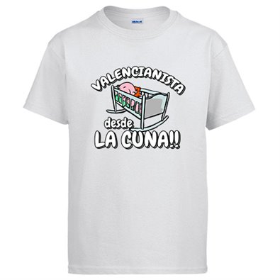 Camiseta Valencianista desde la cuna para aficionado al fútbol