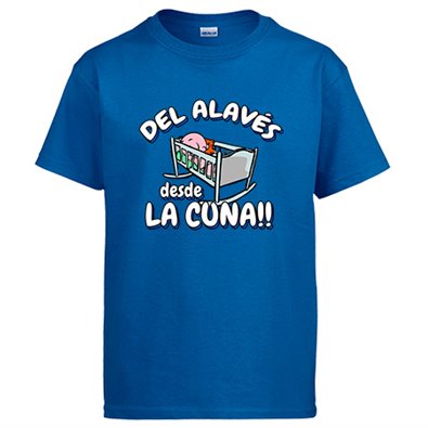 Camiseta del Alavés desde la cuna para aficionado al fútbol