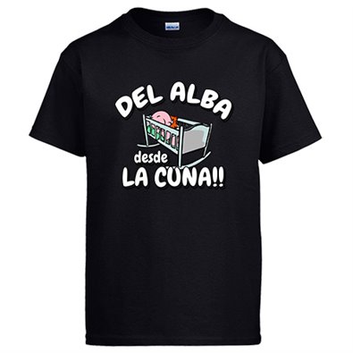 Camiseta del Alba desde la cuna Albacete fútbol