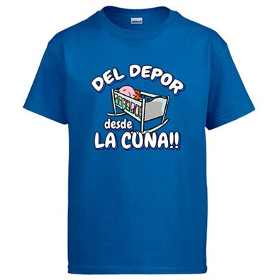 Camiseta del Depor desde la cuna para aficionado al fútbol